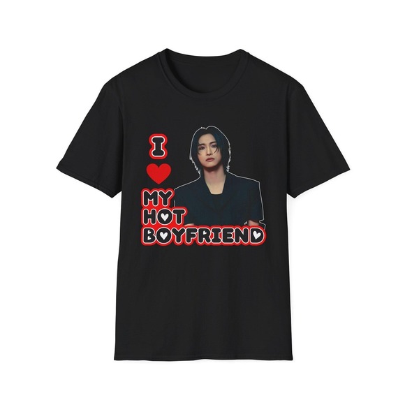 Ateez Seonghwa In Suit I Love My Hot BF Shirt Black - Picture 1 of 4